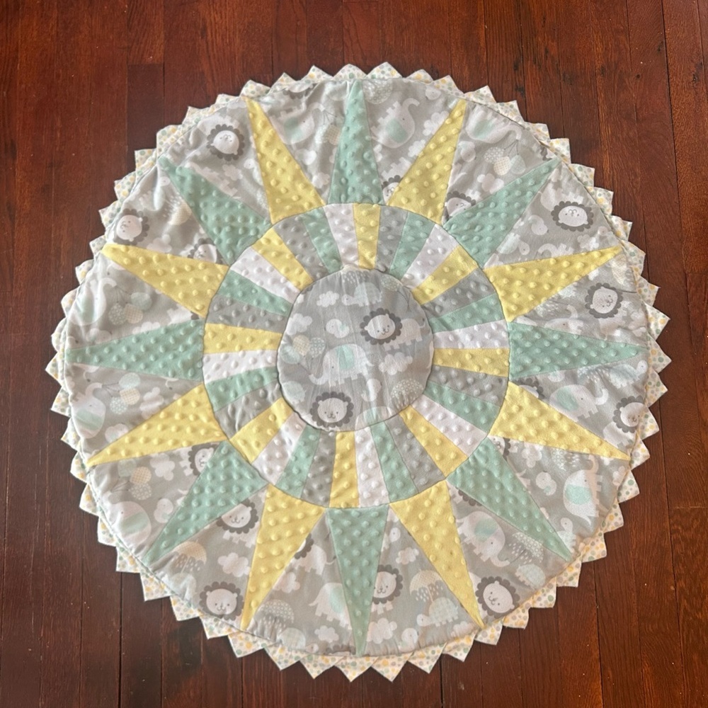 Round Patchwork Baby Play Mat